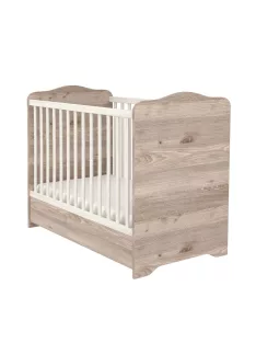   Timba Viki 60x120-as Zárt végű kiságy ágyneműtartóval - Krém-fűz