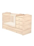 Timba Niki 3 Fiókos Kombinált kiságy (60x120-as) - Borostyán