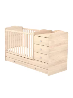   Timba Niki 3 Fiókos Kombinált kiságy (60x120-as) - Borostyán