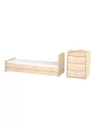 Timba Niki 3 Fiókos Kombinált kiságy (60x120-as) - Borostyán