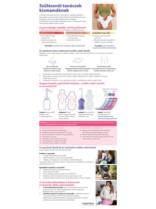 Lansinoh extra nedvszívó szülés utáni betét 0-2hét 10db