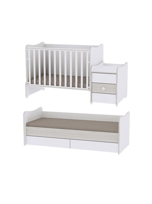 Lorelli Maxi Plus kombi ágy 70x160 - White String