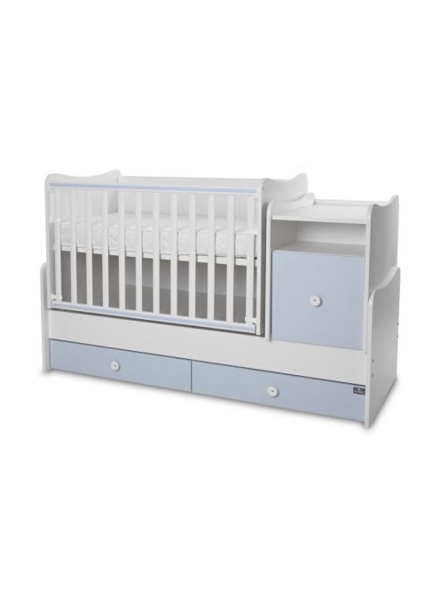 Lorelli Trend PLUS kombi ágy 70x165 - White Baby Blue