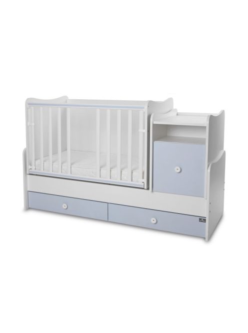 Lorelli Trend PLUS kombi ágy 70x165 - White Baby Blue