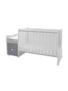 Lorelli Trend PLUS kombi ágy 70x165 - White Stone Grey