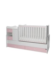 Lorelli MiniMax kombi ágy 72x190 - White / Orchid Pink