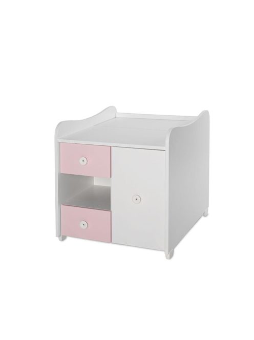 Lorelli MiniMax kombi ágy 72x190 - White / Orchid Pink