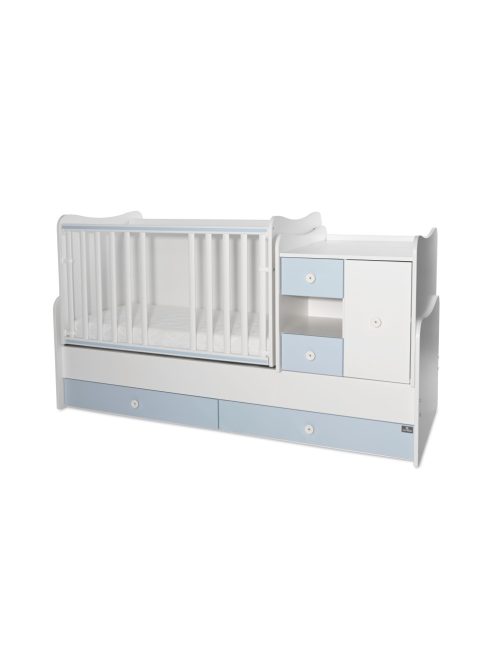 Lorelli MiniMax kombi ágy 72x190 - White / Baby Blue