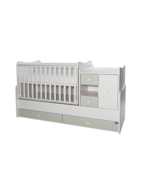 Lorelli MiniMax kombi ágy 72x190 - White / Milky Green