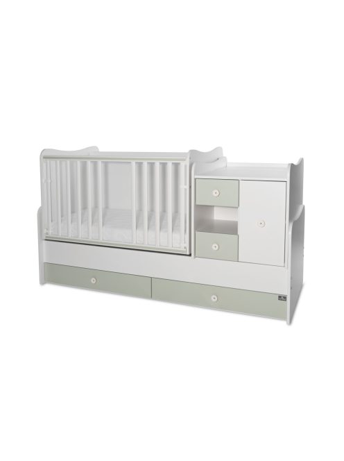 Lorelli MiniMax kombi ágy 72x190 - White / Milky Green