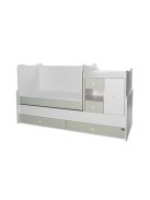 Lorelli MiniMax kombi ágy 72x190 - White / Milky Green