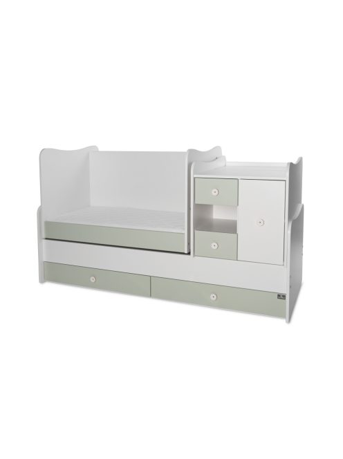 Lorelli MiniMax kombi ágy 72x190 - White / Milky Green