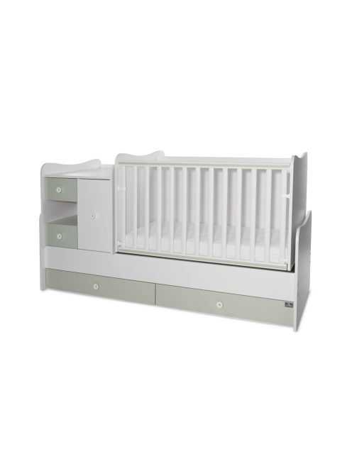 Lorelli MiniMax kombi ágy 72x190 - White / Milky Green