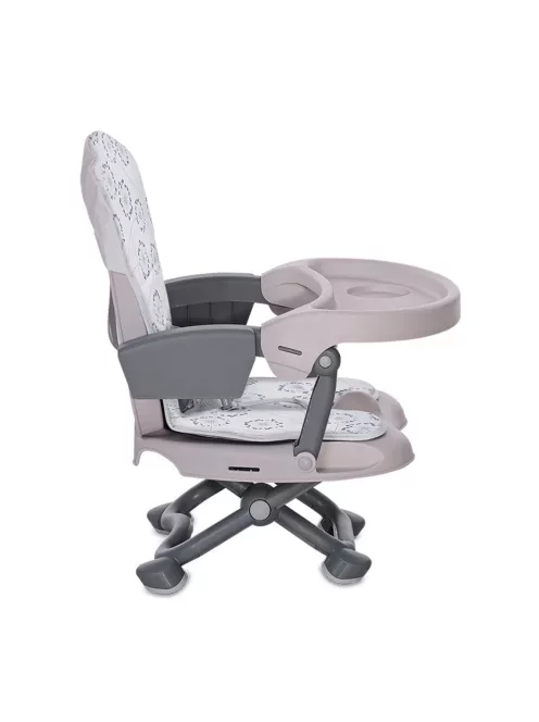 Lorelli Ego Plus székre szerelhető ülésmagasító - White Fluff PU Leather