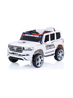   Chipolino SUV POLICE PATROL elektromos autó bőr üléssel - fehér