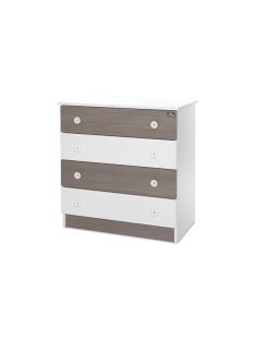 Lorelli Komód - White & Coffee / Fehér & Kávé ÚJ