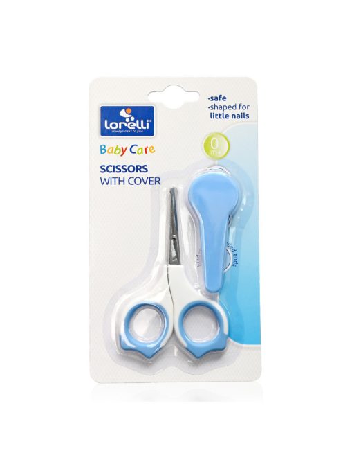 Baby Care Körömvágó olló védőtokkal - Blue