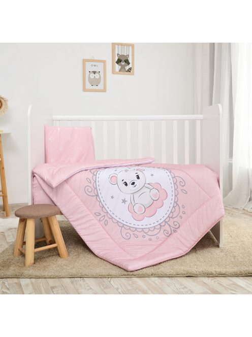 Lorelli 3 részes ágynemű garnitúra - Little Bear Pink
