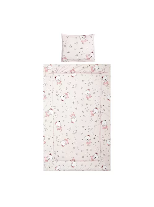 Lorelli 3 részes ágynemű garnitúra - Pink Ballerina Bear