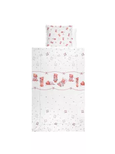   Lorelli 4 részes ágynemű garnitúra - Bears & Pillows Beige