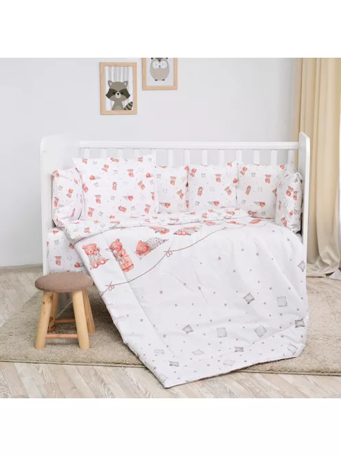 Lorelli 5 részes ágynemű garnitúra - Bears & Pillows Beig