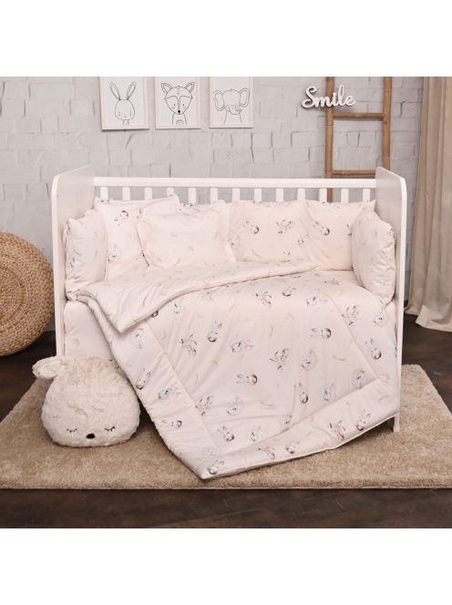 Lorelli 5 részes ágynemű garnitúra - Beige Bunnies
