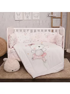 Lorelli 5 részes ágynemű garnitúra - Pink Ballerina Bear