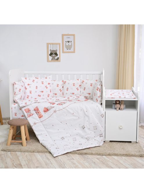 Lorelli ágynemű garnitúra Trend kombi ágyhoz - Bears & Pillows Beige
