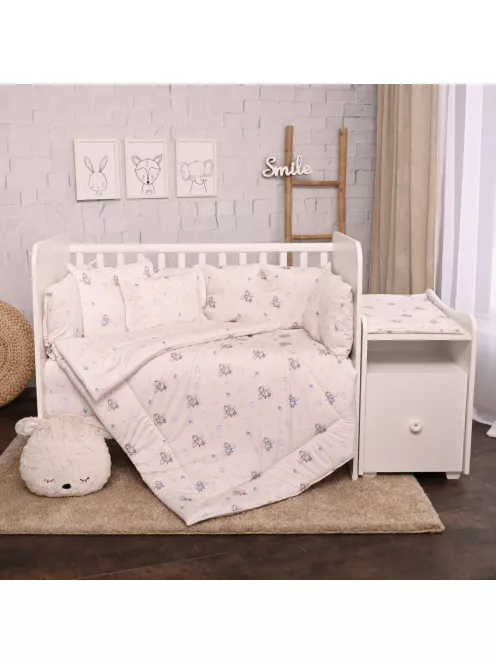 Lorelli ágynemű garnitúra Trend kombi ágyhoz - Blue Aeroplane