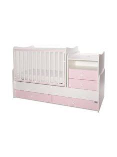 Lorelli Combo kombi ágy 70x170 - White Orchid Pink