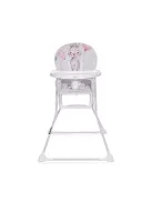 Lorelli Cookie fix etetőszék - Noble grey&pink rabbit