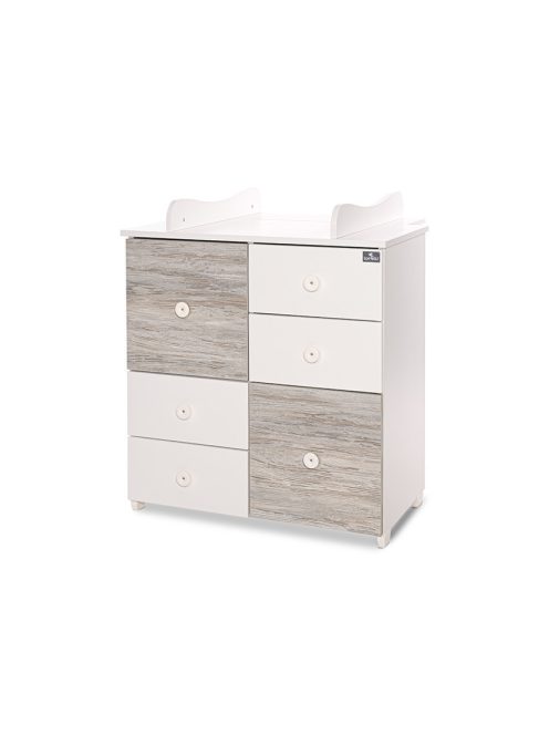 Lorelli Cupboard pelenkázó komód - White & Artwood