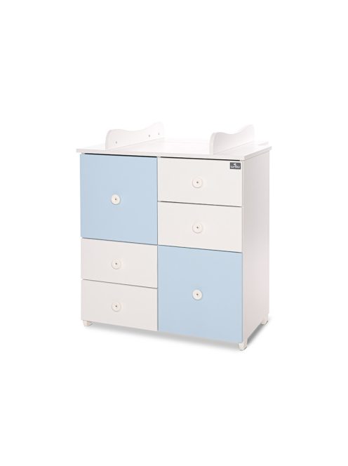 Lorelli Cupboard pelenkázó komód - White & Baby Blue