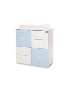 Lorelli Cupboard pelenkázó komód - White & Baby Blue