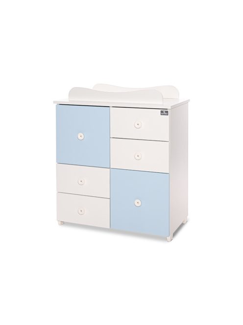 Lorelli Cupboard pelenkázó komód - White & Baby Blue