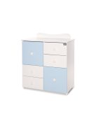 Lorelli Cupboard pelenkázó komód - White & Baby Blue