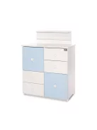 Lorelli Cupboard pelenkázó komód - White & Baby Blue