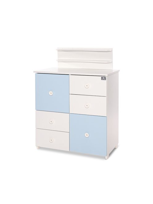 Lorelli Cupboard pelenkázó komód - White & Baby Blue