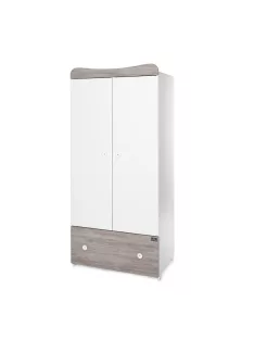   Lorelli Exclusive szekrény - White & Artwood / Fehér & Artwood NEW