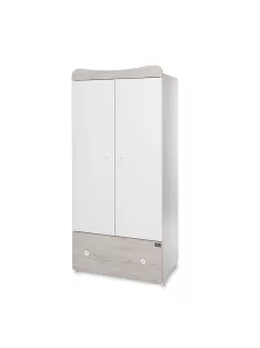   Lorelli Exclusive szekrény - White & Light Oak / Fehér & Világos Tölgy NEW