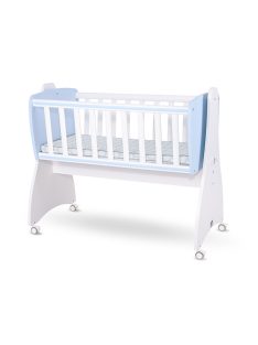   Lorelli First Dreams ringatható bölcső 105x55 - White / Baby Blue New