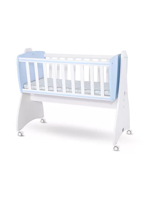 Lorelli First Dreams ringatható bölcső 105x55 - White / Baby Blue New