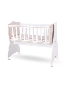   Lorelli First Dreams ringatható bölcső 105x55 - White / Light Oak New