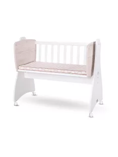   Lorelli First Dreams ringatható bölcső 105x55 - White / Light Oak New