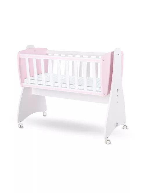 Lorelli First Dreams ringatható bölcső 105x55 - White / Orchid Pink New