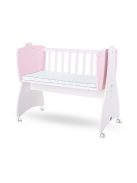 Lorelli First Dreams ringatható bölcső 105x55 - White / Orchid Pink New