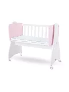Lorelli First Dreams ringatható bölcső 105x55 - White / Orchid Pink New