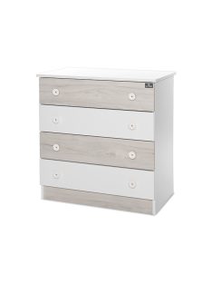 Lorelli Komód - White & Light Oak -új