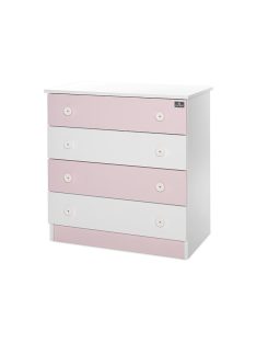 Lorelli Komód - White & Orchid Pink 
