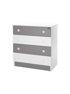 Lorelli Komód - White & Stone Grey